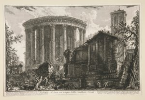 ヴェデューテ ディ ローマから見たチボリのシビュラ神殿の眺め 作： Giovanni Battista Piranesi