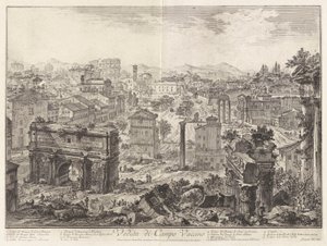 カンポ ヴァチーノの眺め (カンポ ヴァチーノ [カピトリーノの丘から見たフォロ ロマーノ])、Vedute di Roma (ローマの眺め) から