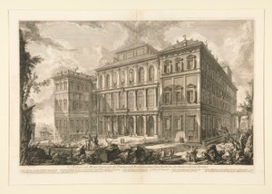 パラッツォ デルからのクイリナルの丘の眺め 作： Giovanni Battista Piranesi