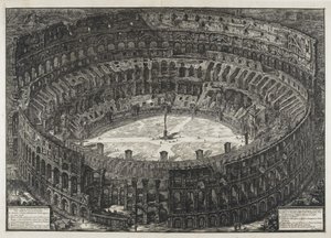 コロッセオと呼ばれるフラビア円形競技場の眺め（"Views of Rome "より 作： Giovanni Battista Piranesi
