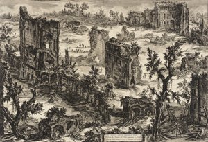 タイタス浴場の眺め、1775年頃