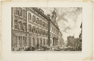 ローマの景色から見たパラッツォ ディ モンテチトーリオ 作： Giovanni Battista Piranesi