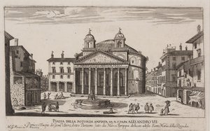 パンテオンの眺め、1778-92年頃（銅版画 作： Giovanni Battista Piranesi