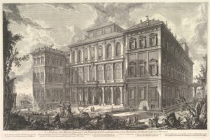 クイリナールの丘にある有名なバルベリーニ家の宮殿の眺め、デジ...、ca。 1750-1759。 作： Giovanni Battista Piranesi