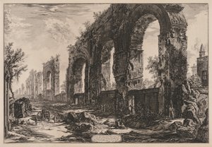 ローマの景色：ネロの水路、1775年。