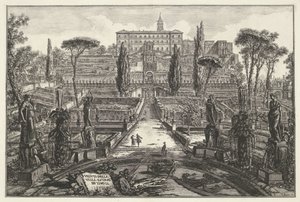 ティヴォリのヴィラ デステ チボリのヴィラ エステンセの眺め (オブジェクトのタイトル) Gezichten op Rome (シリーズタイトル) Giambattista Piranesi の建築家 Ve(nez)iano によって描かれ彫刻されたローマの景色 (シリーズ タイトル) 作： Giovanni Battista Piranesi