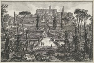 ティヴォリのヴィラ デステ チボリのヴィラ エステンセの眺め (オブジェクトのタイトル) Gezichten op Rome (シリーズタイトル) Giambattista Piranesi の建築家 Ve(nez)iano によって描かれ彫刻されたローマの景色 (シリーズ タイトル) 作： Giovanni Battista Piranesi