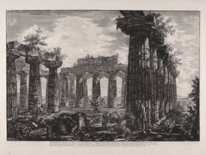 想定される大学の内部ビュー? des Fanfictions (いわゆる College des Anfictions の内部ビュー)、Diff?rentes Vues de より 作： Giovanni Battista Piranesi