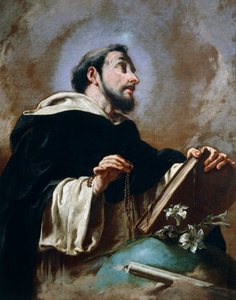 聖ドミニコ」ジョヴァンニ・バッティスタ・ピットーニ若き日（1687-1767）作 作： Giovanni Battista Pittoni