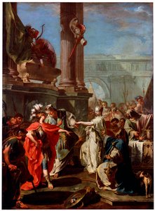 「ポリュクセネーの犠牲」、1730 年代 作： Giovanni Battista Pittoni the Younger