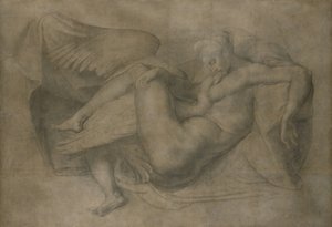 レダと白鳥 作： Giovanni Battista Rosso Fiorentino