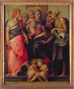 マドンナと子供と聖人、1518年頃（詳細は75783を参照） 作： Giovanni Battista Rosso Fiorentino