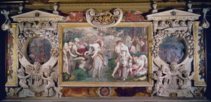 若さの泉、フランシスコ1世のギャラリーにある装飾図案の詳細、1530年〜40年 作： Giovanni Battista Rosso Fiorentino