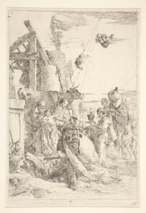 魔術師の崇拝 作： Giovanni Battista Tiepolo