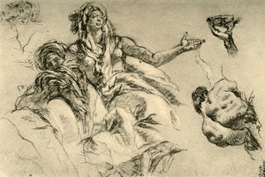 アフリカ、1752-1753、1928 作： Giovanni Battista Tiepolo
