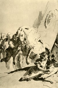 アレクサンドルとブチェファルス、18世紀半ば、1928 作： Giovanni Battista Tiepolo