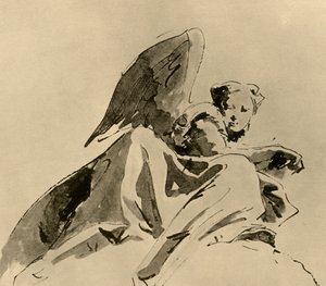 エンジェル、c1753-1762、1928 作： Giovanni Battista Tiepolo