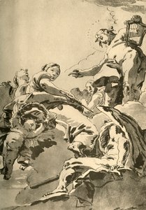 アポロ、ミューズとクロノス、c1730、1928 作： Giovanni Battista Tiepolo