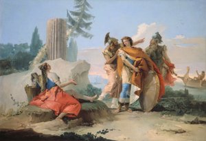 リナルドに捨てられたアルミーダ 作： Giovanni Battista Tiepolo