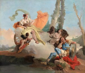 眠るリナルドに遭遇するアルミーダ、174245。 作： Giovanni Battista Tiepolo