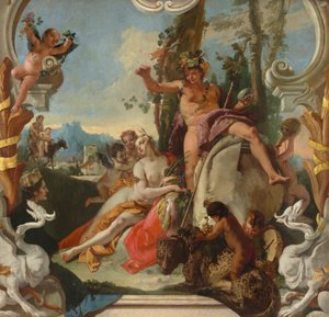 バッカスとアリアドネ、c。 17431745。 作： Giovanni Battista Tiepolo