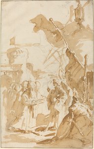 町の降伏 作： Giovanni Battista Tiepolo