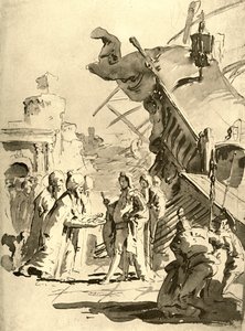 18世紀半ばの町の降伏、1928 作： Giovanni Battista Tiepolo