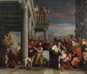 Christus im Haus des Simon des Pharisäers 作： ジョヴァンニ・バティスタ (1696 1770) ティエポロ