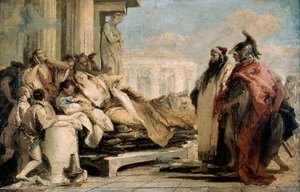 1757年のディドの死。 作： Giovanni Battista Tiepolo
