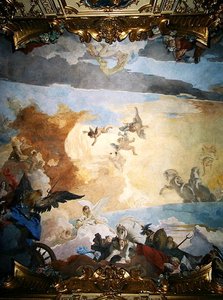 太陽のコースの詳細、1740 作： Giovanni Battista Tiepolo