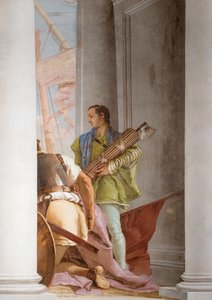 1757年、パラッツィーナのエントランスホールからのオーリスのギリシャ艦隊の詳細 作： Giovanni Battista Tiepolo
