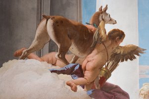1757年、パラッツィーナのエントランスホールにある「イフィゲニアの犠牲」の生け垣の詳細