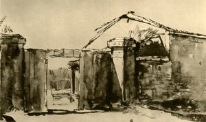 18世紀半ばの農場への入り口、1928 作： Giovanni Battista Tiepolo