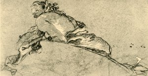 女性牧神、c1761、1928 作： Giovanni Battista Tiepolo