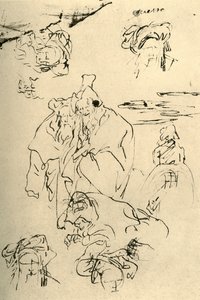 18世紀半ば、1928年のオリエンタルの人物と首長 作： Giovanni Battista Tiepolo