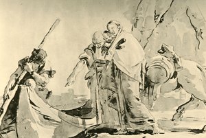 1752年以前のエジプトへの飛行、1928年 作： Giovanni Battista Tiepolo