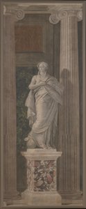 文法、1760（フレスコ画がキャンバスに転送） 作： Giovanni Battista Tiepolo