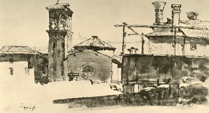 建物のグループ、18世紀半ば、1928 作： Giovanni Battista Tiepolo