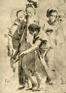 数字のグループ、18世紀半ば、1928 作： Giovanni Battista Tiepolo
