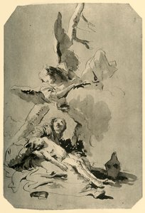 ハガルとイシュマエル、1735、1928 作： Giovanni Battista Tiepolo