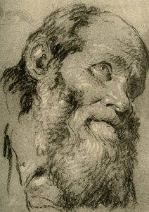 老人の頭、c1755、1928 作： Giovanni Battista Tiepolo