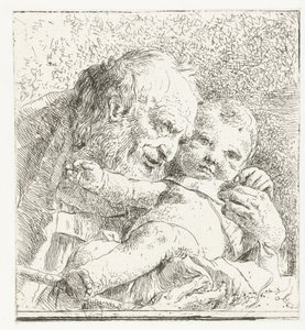 幼子キリストを腕に抱く聖ヨセフ 作： Giovanni Battista Tiepolo