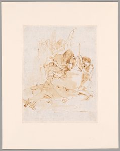聖家族と聖ヨハネと二人の天使 作： Giovanni Battista Tiepolo