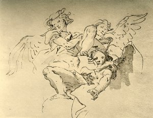 ホバリングエンジェル、18世紀半ば、1928 作： Giovanni Battista Tiepolo