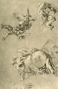 キューピッドとホラエ族の1人が太陽を操る、1752〜1753年、1928年