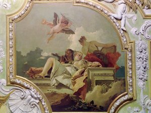 「サラキャピトラレ」（降伏のホール）の謙遜、耽溺と真実c.1749 作： Giovanni Battista Tiepolo