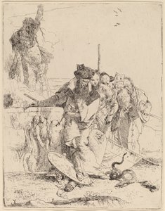 魔法使いと蛇について 作： Giovanni Battista Tiepolo