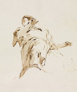 下から見た男性(?)の姿 作： Giovanni Battista Tiepolo