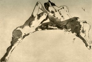 男性と女性の牧神、18世紀半ば、1928 作： Giovanni Battista Tiepolo