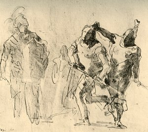 ミネルバ、アキレスの怒りをチェック、c1757、1928 作： Giovanni Battista Tiepolo